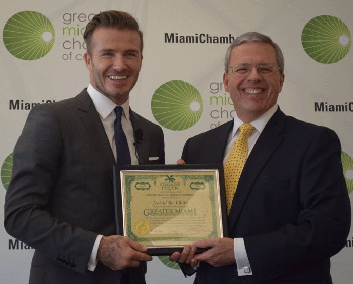David Beckham Greater Miami Chamber of Commerce