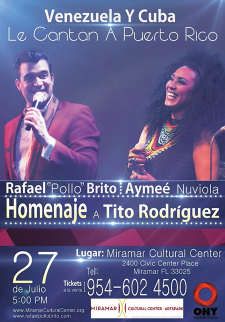Poster Pollo Brito Homenaje a Tito Rodriguez Integrate News Miami