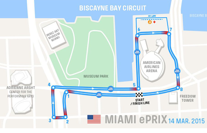 Miami formula e-prix integrate news automivilismo mapa circuito